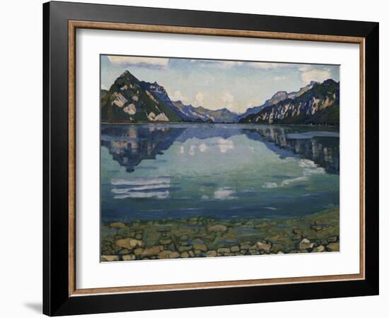 Thunersee with Reflection, 1904-Ferdinand Hodler-Framed Giclee Print