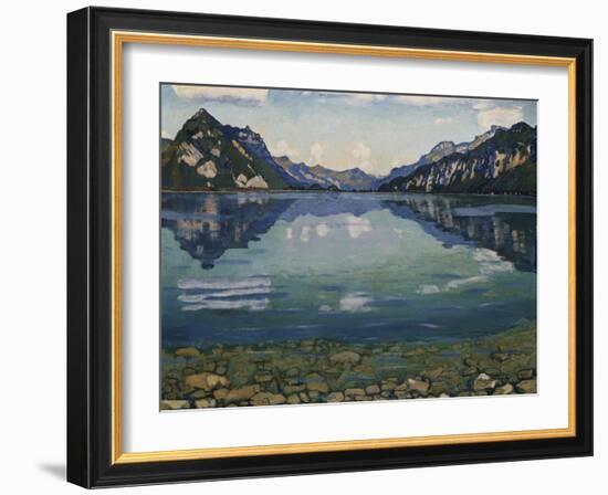 Thunersee with Reflection, 1904-Ferdinand Hodler-Framed Giclee Print