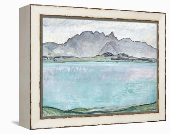 Thunersee with the Stockhorn Mountains, 1910-Ferdinand Hodler-Framed Premier Image Canvas