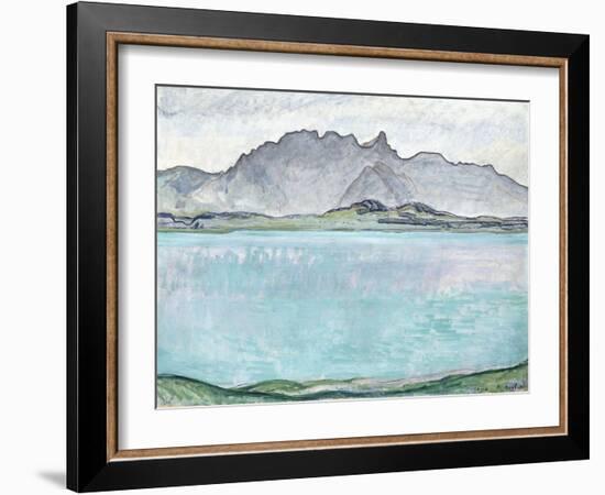 Thunersee with the Stockhorn Mountains, 1910-Ferdinand Hodler-Framed Premium Giclee Print