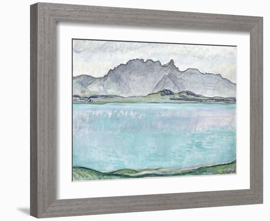 Thunersee with the Stockhorn Mountains, 1910-Ferdinand Hodler-Framed Giclee Print