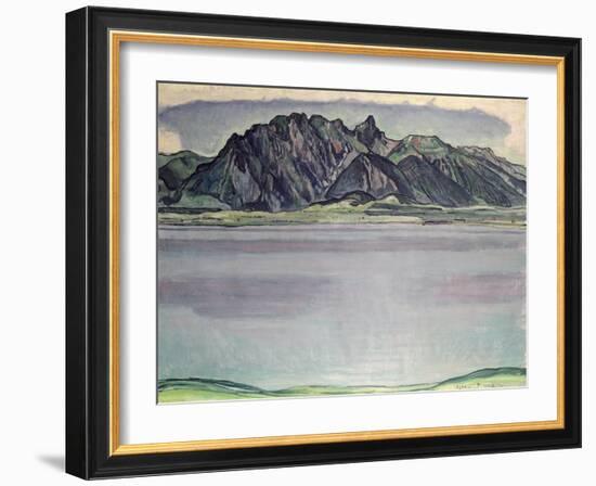 Thunersee with the Stockhorn Mountains, 1910-Ferdinand Hodler-Framed Giclee Print