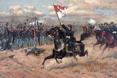 Battle of Spottsylvania, Pub. L Prang & Co., 1886 (Colour Litho)-Thure De Thulstrup-Giclee Print