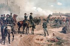 Battle of Spottsylvania, Pub. L Prang & Co., 1886 (Colour Litho)-Thure De Thulstrup-Framed Giclee Print