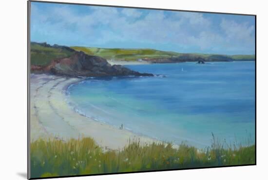 Thurlestone Beach, Calm Summer Day , 2016-Jennifer Wright-Mounted Giclee Print