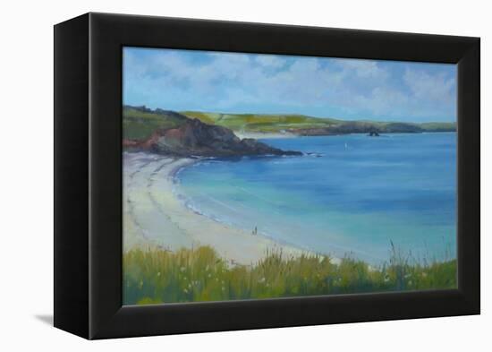 Thurlestone Beach, Calm Summer Day , 2016-Jennifer Wright-Framed Premier Image Canvas