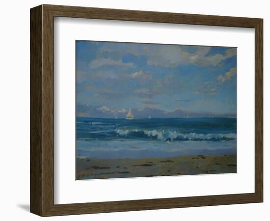 Thurlestone Beach-Jennifer Wright-Framed Giclee Print