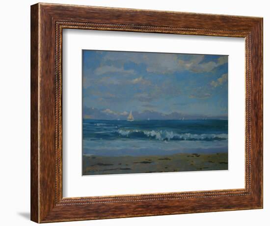 Thurlestone Beach-Jennifer Wright-Framed Giclee Print