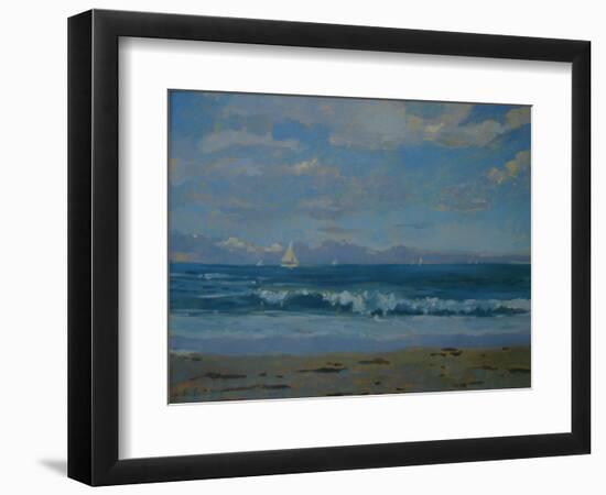 Thurlestone Beach-Jennifer Wright-Framed Giclee Print