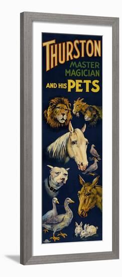 Thurston, and His Pets-null-Framed Giclee Print