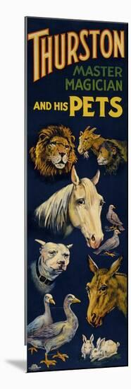 Thurston, and His Pets-null-Mounted Giclee Print