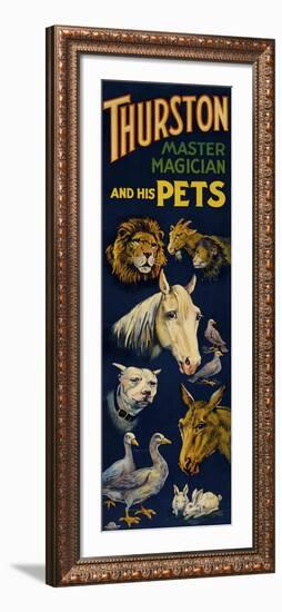 Thurston, and His Pets-null-Framed Giclee Print