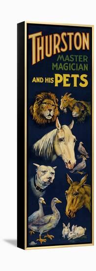 Thurston, and His Pets-null-Framed Premier Image Canvas