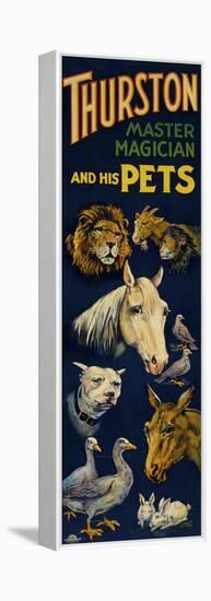 Thurston, and His Pets-null-Framed Premier Image Canvas