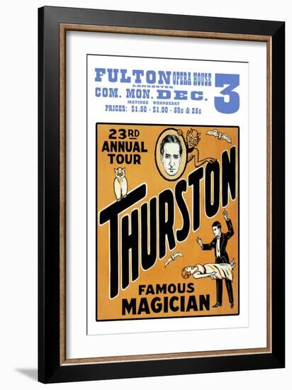 Thurston, Famous Magician 23rd Annual Tour-null-Framed Art Print