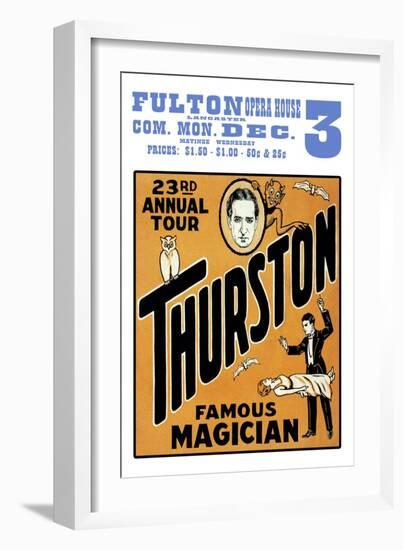 Thurston, Famous Magician 23rd Annual Tour-null-Framed Art Print