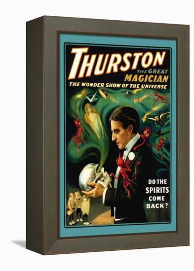 Thurston the Great Magician: Do the Spirits Come Back?-null-Framed Stretched Canvas