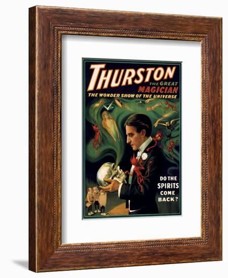 Thurston the Great Magician-Vintage Reproduction-Framed Art Print