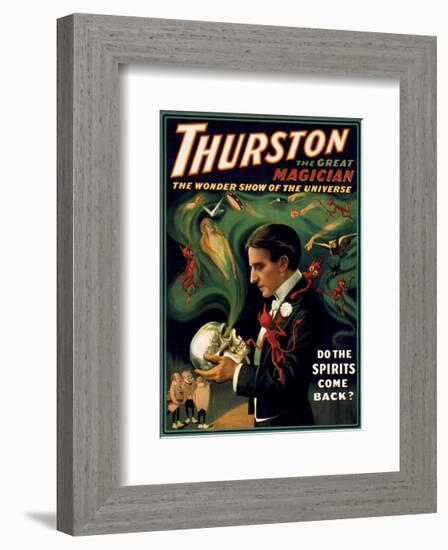 Thurston the Great Magician-Vintage Reproduction-Framed Art Print