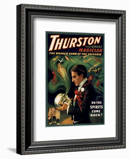 Thurston the Great Magician-Vintage Reproduction-Framed Art Print