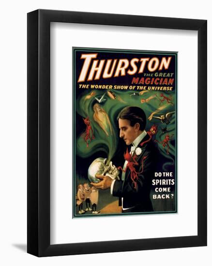 Thurston the Great Magician-Vintage Reproduction-Framed Art Print