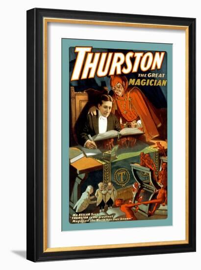 Thurston: The Great Magician-null-Framed Art Print