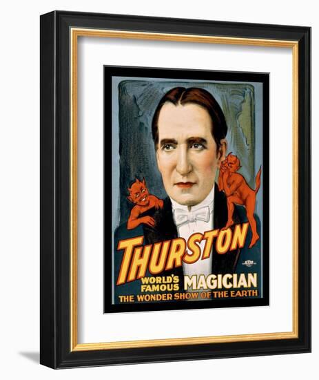 Thurston World Famous Magician-null-Framed Giclee Print