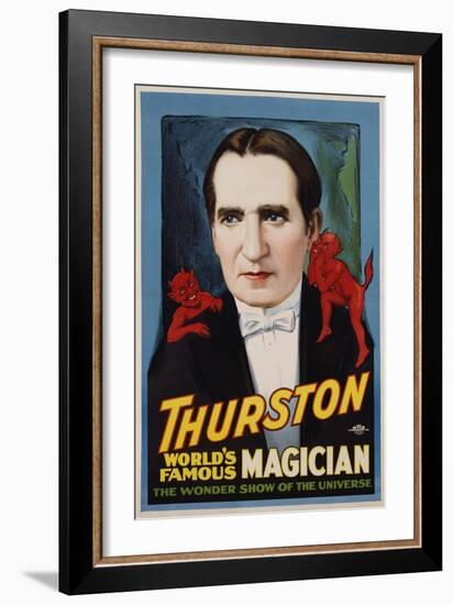 Thurston, World's Famous Magician Poster-null-Framed Giclee Print