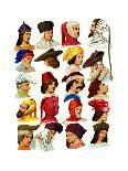 Men's Hats of Different Classes of Society, 13th-16th Century-Thurwanger Freres-Giclee Print