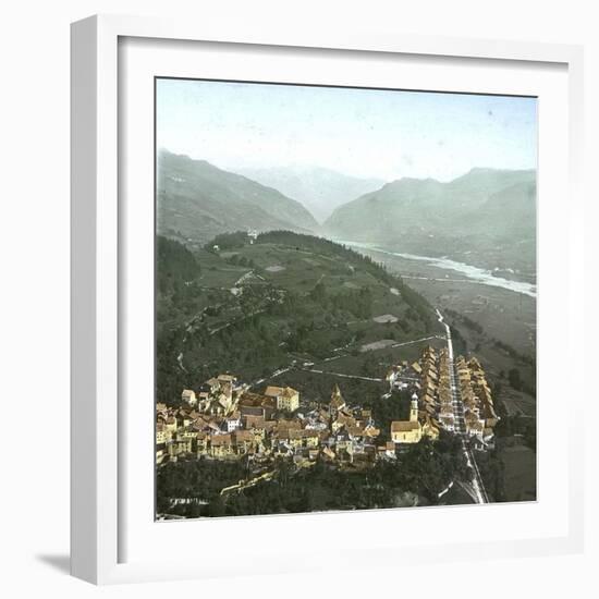 Thusis (Switzerland), Overview and the Valley of the Rhine, Circa 1865-Leon, Levy et Fils-Framed Photographic Print