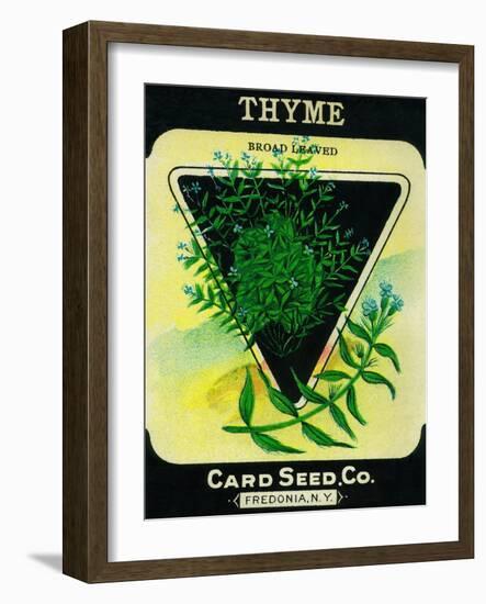 Thyme Seed Packet-Lantern Press-Framed Art Print