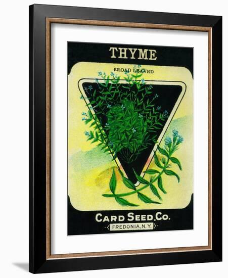 Thyme Seed Packet-Lantern Press-Framed Art Print