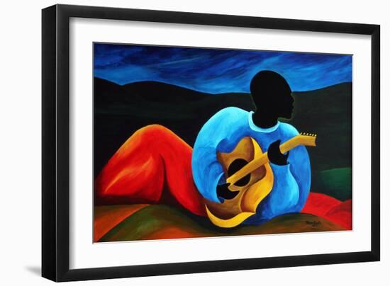 Ti-Jean le guitariste, 2008-Patricia Brintle-Framed Giclee Print