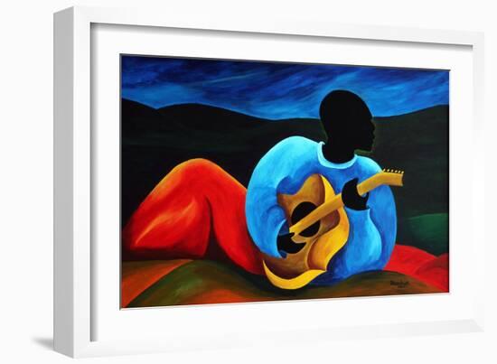 Ti-Jean le guitariste, 2008-Patricia Brintle-Framed Giclee Print