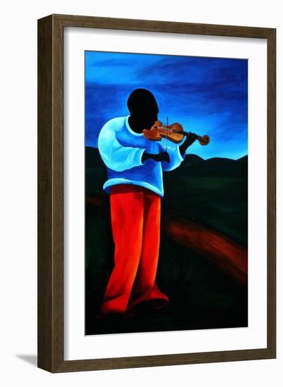 Ti-Jean Le Violoniste, 2008-Patricia Brintle-Framed Giclee Print