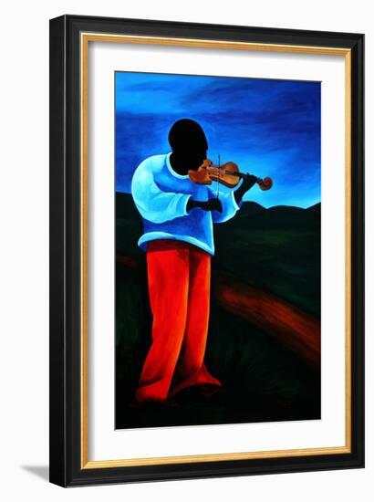 Ti-Jean Le Violoniste, 2008-Patricia Brintle-Framed Giclee Print