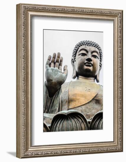 Tian Tan, Big Buddha, Bronze Statue-ThaiWanderer-Framed Photographic Print