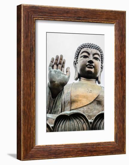 Tian Tan, Big Buddha, Bronze Statue-ThaiWanderer-Framed Photographic Print