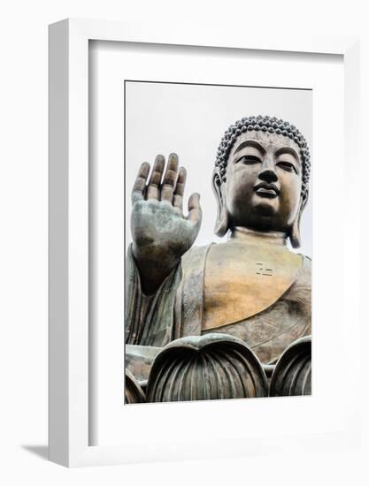 Tian Tan, Big Buddha, Bronze Statue-ThaiWanderer-Framed Photographic Print