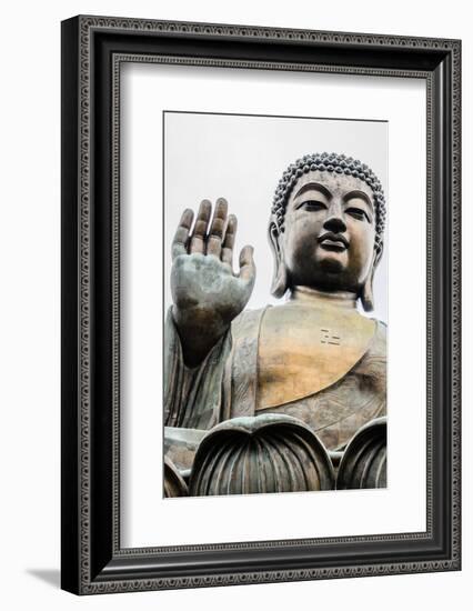 Tian Tan, Big Buddha, Bronze Statue-ThaiWanderer-Framed Photographic Print