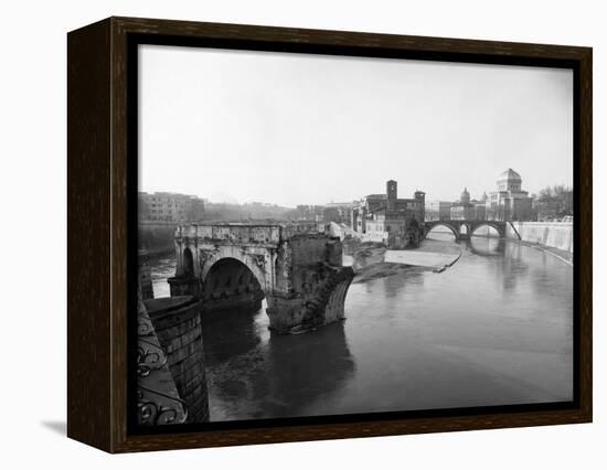 Tiber River in Rome-Bettmann-Framed Premier Image Canvas