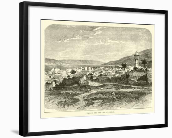 Tiberias, and the Lake of Galilee-null-Framed Giclee Print