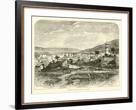 Tiberias, and the Lake of Galilee-null-Framed Giclee Print