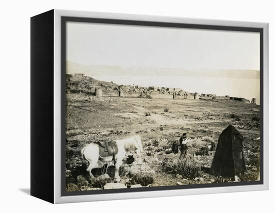 Tiberias from the Southwest, 1850s-Mendel John Diness-Framed Premier Image Canvas