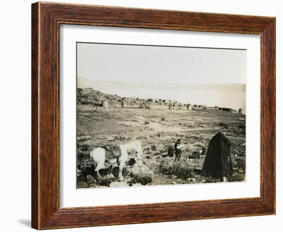 Tiberias from the Southwest, 1850s-Mendel John Diness-Framed Giclee Print