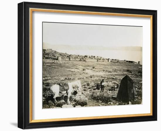 Tiberias from the Southwest, 1850s-Mendel John Diness-Framed Giclee Print