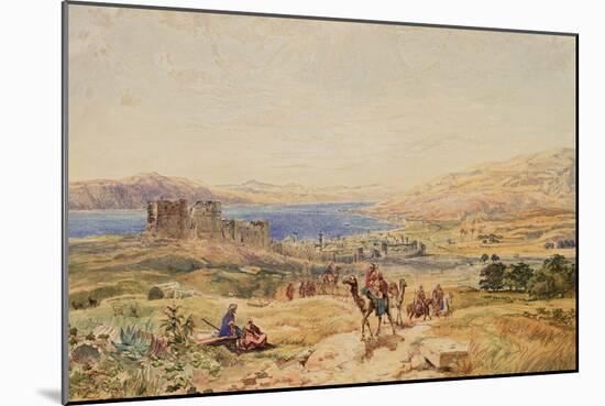 Tiberias on the Sea of Galilee, C.1850-Samuel Bough-Mounted Giclee Print