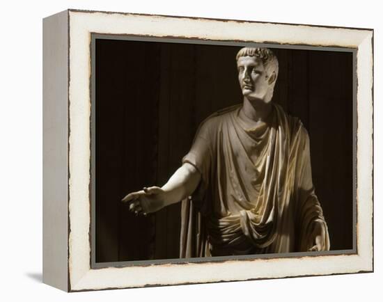 Tiberius 42 BC -37 AD, Second Roman Emperor, Marble Statue from the Vatican Collection-null-Framed Premier Image Canvas