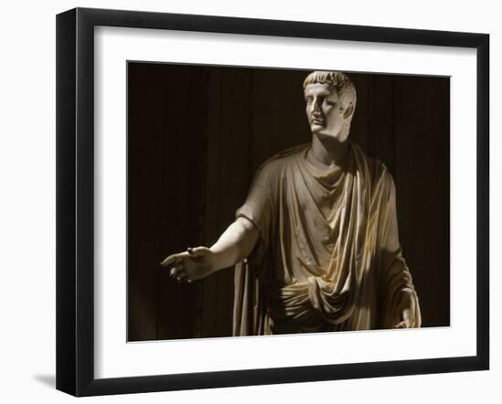 Tiberius 42 BC -37 AD, Second Roman Emperor, Marble Statue from the Vatican Collection-null-Framed Photographic Print