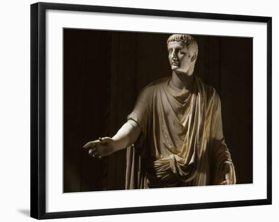 Tiberius 42 BC -37 AD, Second Roman Emperor, Marble Statue from the Vatican Collection-null-Framed Photographic Print
